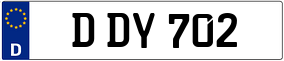 Trailer License Plate